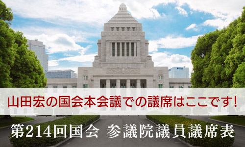 国会本会議での議席表